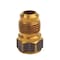 Thrifco Plumbing No. 46 3/8 Inch Flare x 3/8 Inch FIP Brass Adapter 4401130 - alternate 3